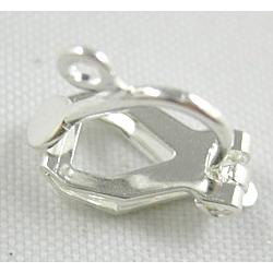 Silver Plated Copper Earring Clip , Nickel Free