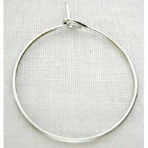 Earring Hoop, copper, platinum plated