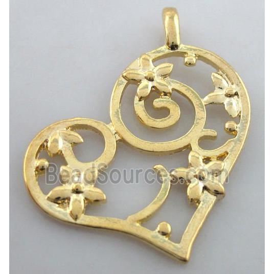 alloy pendants, gold