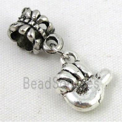 Bracelet spacer, alloy hanger, pendant