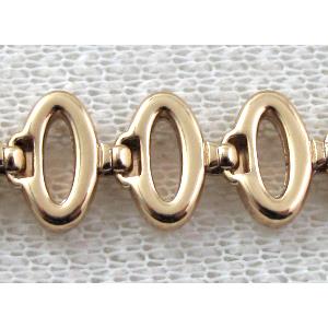 14k Gold Plated Alloy Bracelet, Nickel Free, Lead Free