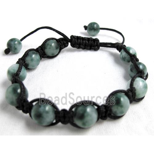 Fashion Bracelets, adjustable, jade