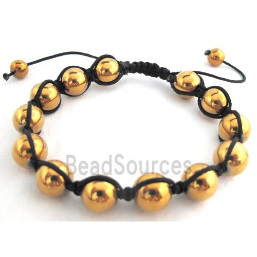 Fashion Bracelets, adjustable, golden