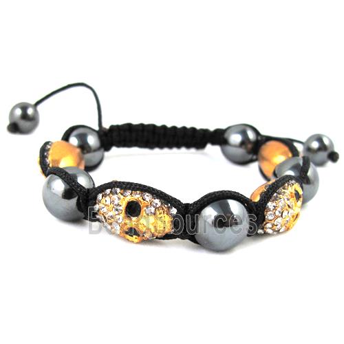 Fashion Skull Bracelets, Adjustable, hand-made