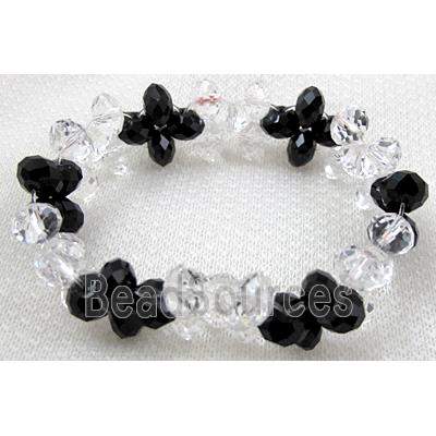 Chinese Crystal Glass Bracelet, stretchy