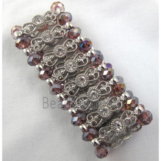 Stretchy Chinese Crystal glass Bracelet