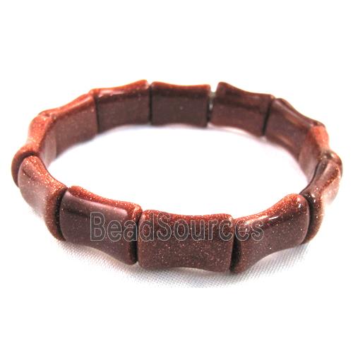 goldsand stone bracelet, stretchy