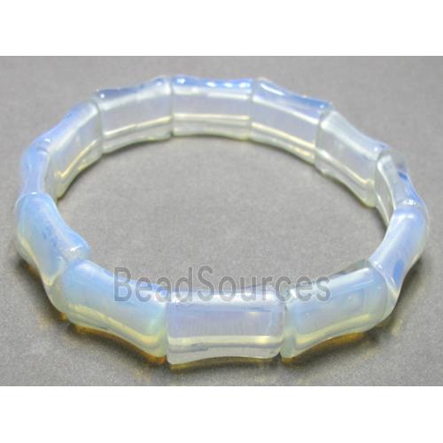 opal stone bracelet, stretchy