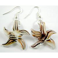 Star Lampwork Fashion Earring