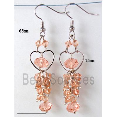 Fashion jewelry Earrings,Chinese Glass Crystal Beads