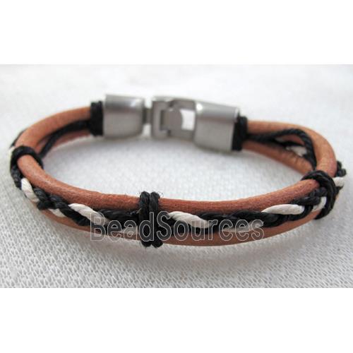 Genuine Leather Bracelet, Mix