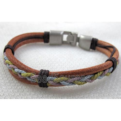 Genuine Leather Bracelet, Mix