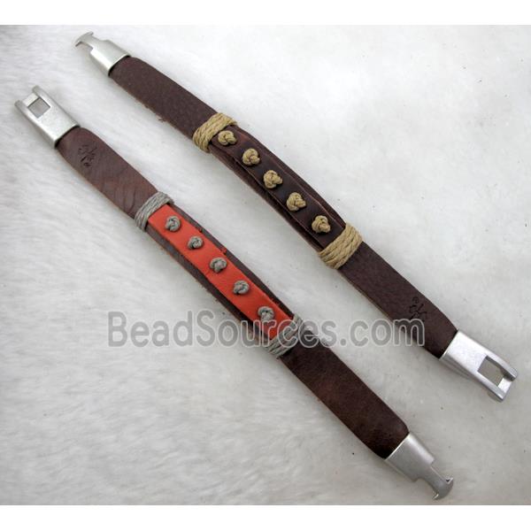 Genuine Leather Bracelet, Mix