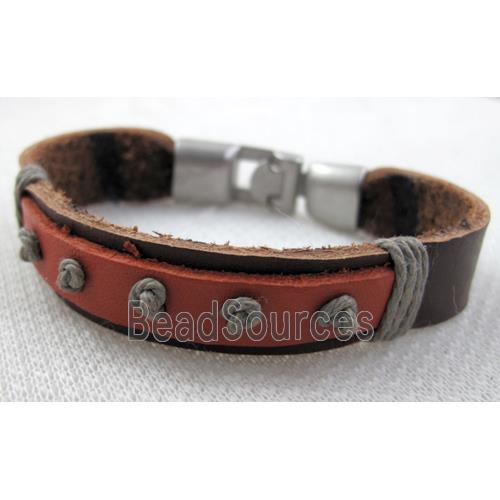 Genuine Leather Bracelet, Mix