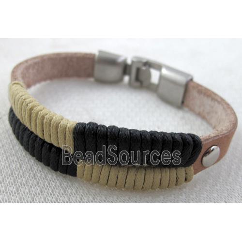 Genuine Leather Bracelet, Mix