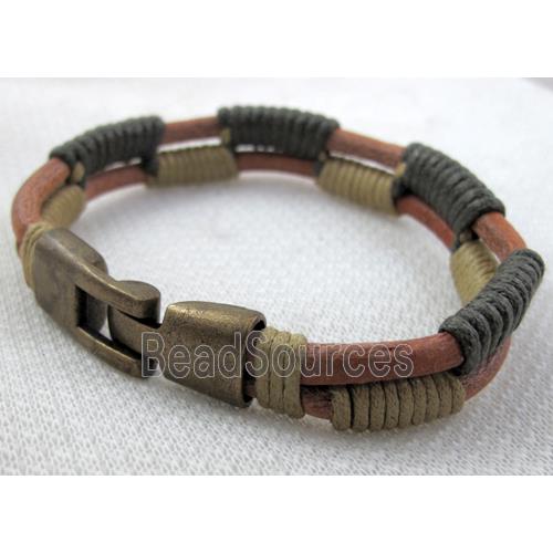 Genuine Leather Bracelet, Mix