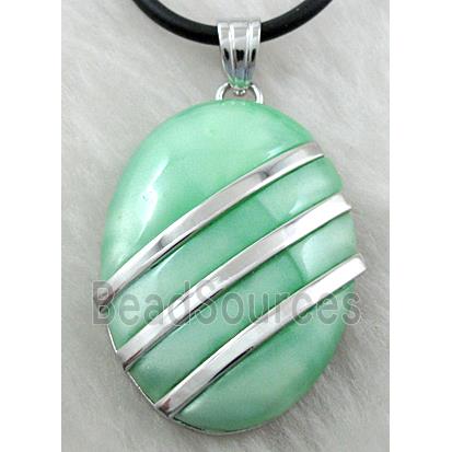 Acrylic Necklace, alloy, rubber cord