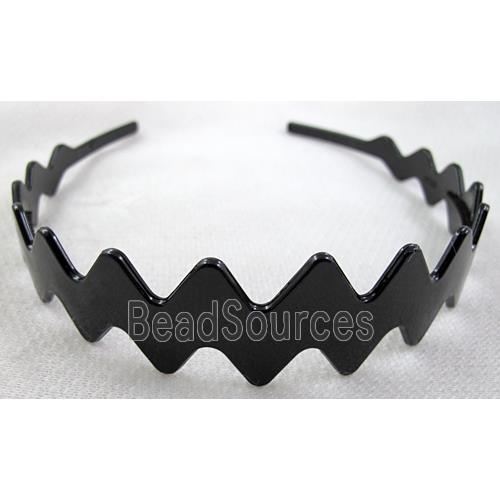 Head Bands, Plastic, Black