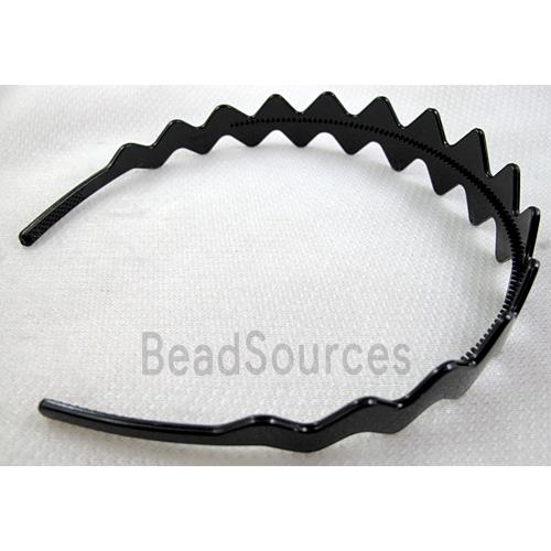 Head Bands, Plastic, Black