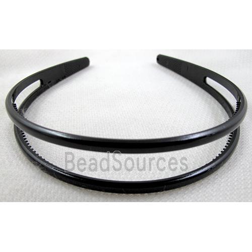 Black Plastic Hair Bands