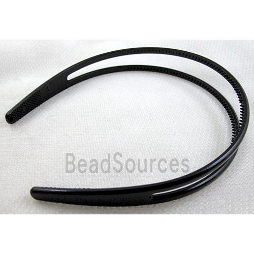 Black Plastic Hair Bands