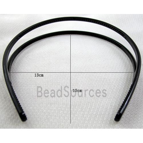 Black Plastic Hair Bands