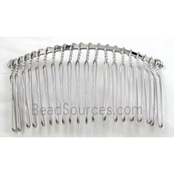 Platinum Plated Iron Hair Comb