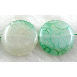 green veins Agate beads, circle