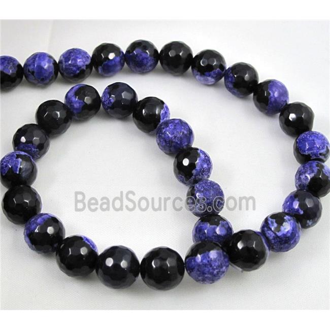 lavender Dichromatic Agate beads, faceted round