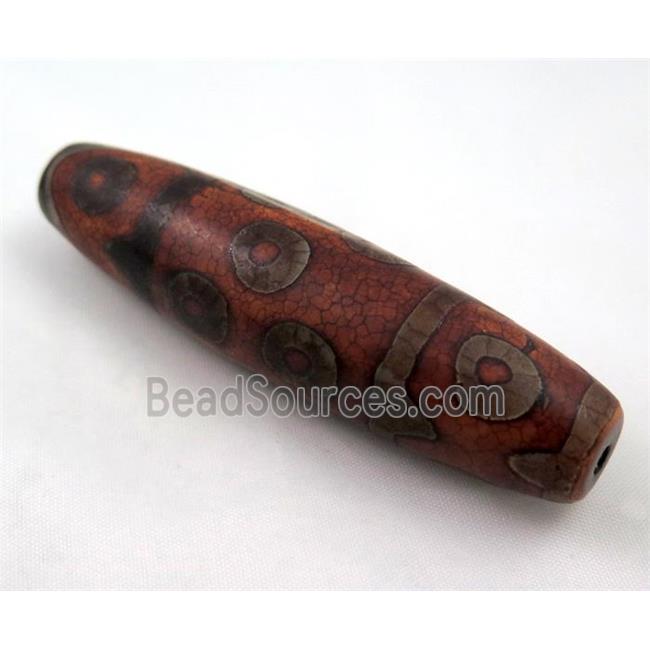 natural tibetan Dzi beads, barrel