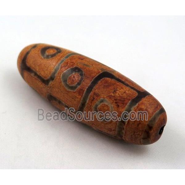 natural tibetan Dzi beads, barrel