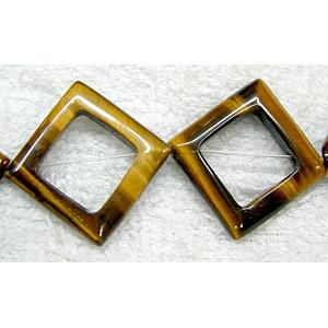 Tiger eye stone beads, Square, A grade