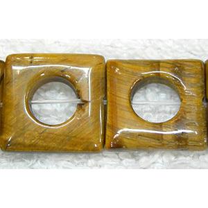 Tiger eye stone beads, square shape, AB grade