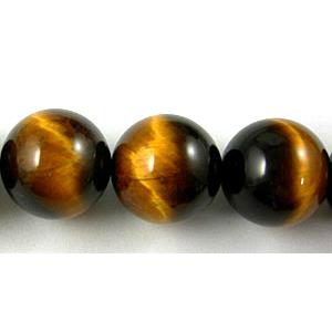 Tiger eye stone beads, AB+ Grade, Round