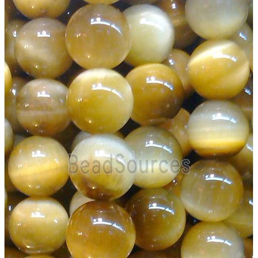 golden Tiger eye beads, AA Grade, round