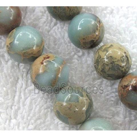 snakeskin jasper beads, round