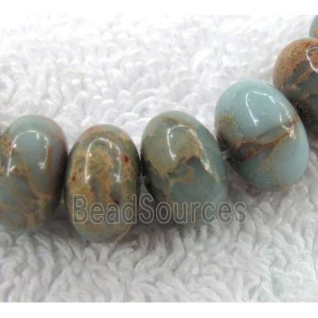 snakeskin jasper beads, rondelle