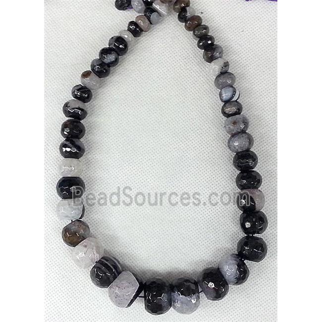 Druzy Agate rondelle beads Necklace Chain