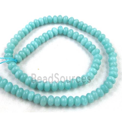 rondelle Amazonite Stone Beads, grade AB