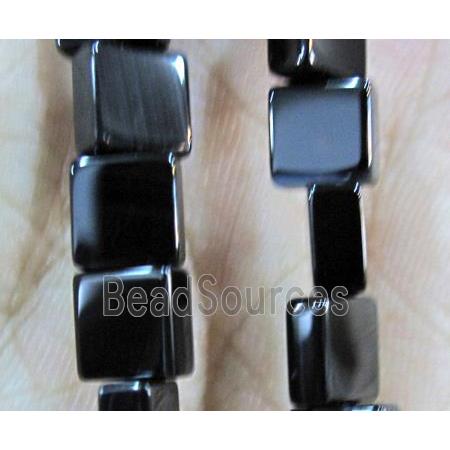 natural onyx bead, square, A-grade