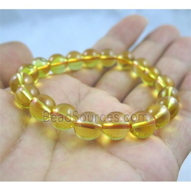 Citrine bracelet, AA grade, round