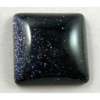 Blue SandStone Cabochon, flat-back Square