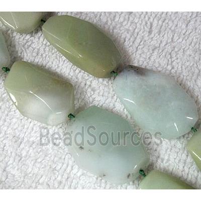 natural Chrysoprase bead, freeform