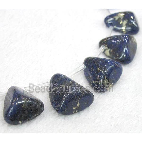 lapis lazuli beads for necklace, freeform