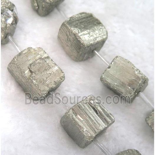 pyrite bead, cube