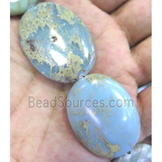 snakeskin jasper beads, oval