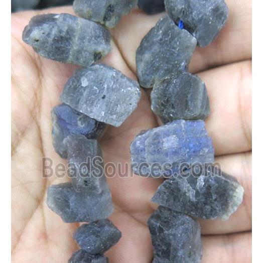 Labradorite beads, freeform