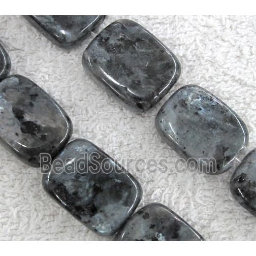 Labradorite bead, rectangle