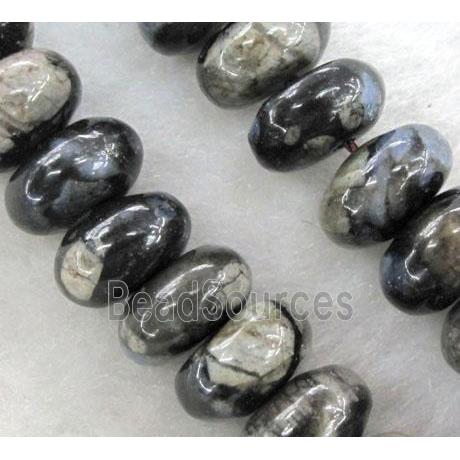 gray Opal Jasper Beads, rondelle