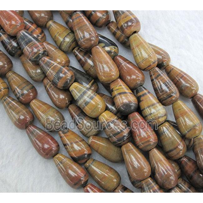 brown opal beads, teardrop